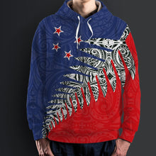 Load image into Gallery viewer, New Zealand Silver Fern  Hoodie Red