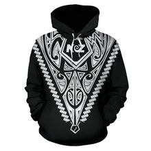 Load image into Gallery viewer, Born New Zealand Hoodie - Polynesian Tattoo  White by ByDesignByus for Men and Women