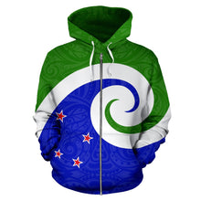 Load image into Gallery viewer, New Zealand Koru Zip Up Hoodie
