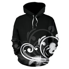 Load image into Gallery viewer, Silver Fern New Zealand   Hoodie - Black by ByDesignByus for Men and Women