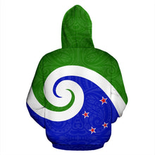 Load image into Gallery viewer, New Zealand Koru Zip Up Hoodie
