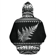 Load image into Gallery viewer, Maori New Zealand Zip Up Hoodie White