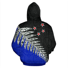 Load image into Gallery viewer, New Zealand Silver Fern  Pullover Zip Up Hoodie