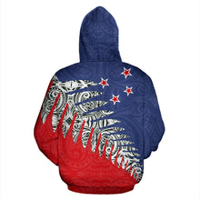 Load image into Gallery viewer, New Zealand Silver Fern  Hoodie Red