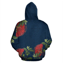 Load image into Gallery viewer, New Zealand Tui and Pohutukawa  Zip Up Hoodie by ByDesignByus for Men and Women