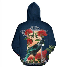 Load image into Gallery viewer, Tui and Pohutukawa  New Zealand Hoodie by ByDesignByus for Men and Women