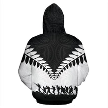 Load image into Gallery viewer, New Zealand Lest We Forget Hoodie Black White