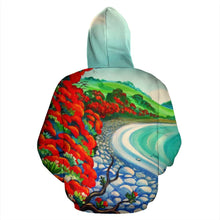 Load image into Gallery viewer, Pohutukawa New Zealand Zip Up Hoodie