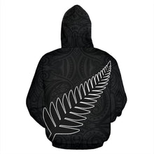 Load image into Gallery viewer, Silver Fern Rugby Zip Up Hoodie
