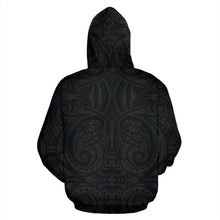 Load image into Gallery viewer, Rugby Three Fern Zip Up Hoodie back | Rugby New Zealand Hoodie