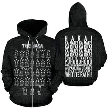 Load image into Gallery viewer, Rugby Haka Dance Zip Up Hoodie