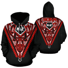 Load image into Gallery viewer, Born New Zealand Hoodie - Polynesian Tattoo  by ByDesignByus for Men and Women