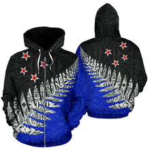Load image into Gallery viewer, New Zealand Silver Fern  Pullover Zip Up Hoodie