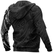 Load image into Gallery viewer, Maori Tattoo Style All Over Print Hoodie White Version