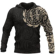Load image into Gallery viewer, Maori Tangaroa Tattoo New Zealand Hoodie by ByDesignByus for Men and Women